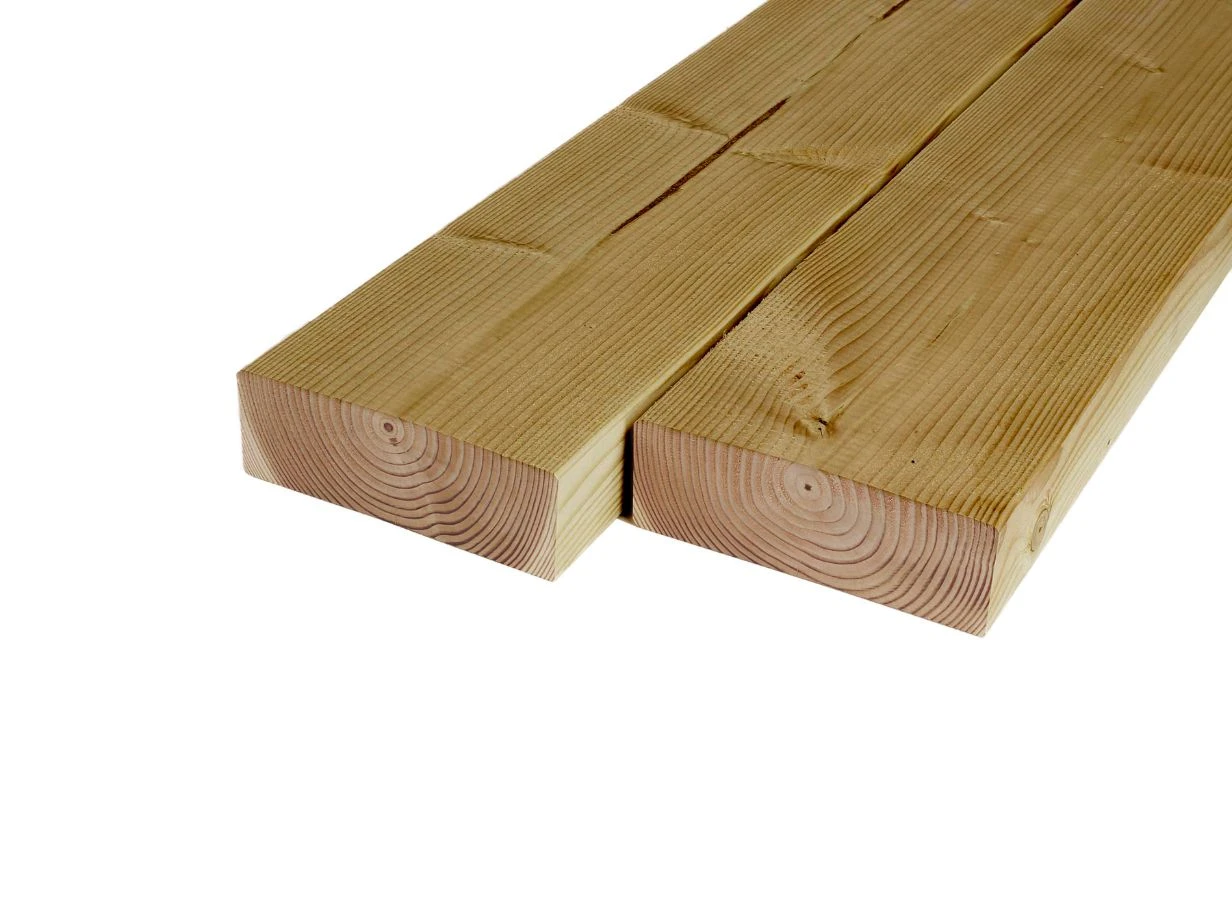 Douglas Balk 5.8 x 19 cm (58 x 190 mm) Geschaafd Geïmpregneerd - Lengte 600 cm - Afbeelding 1